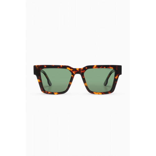 Komono - Bob Tortoise Square Sunglasses in Acetate