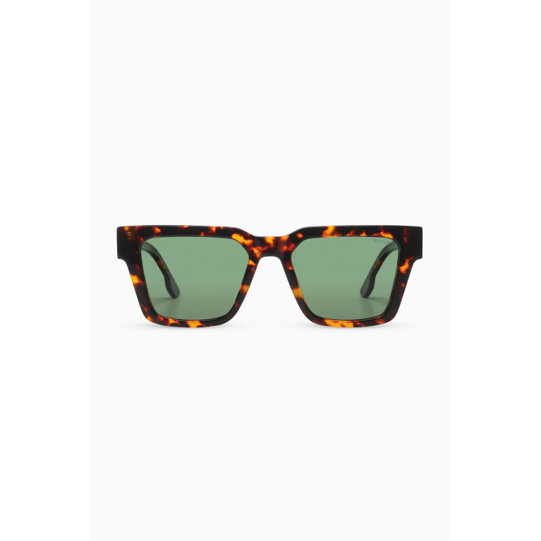 Komono - Bob Tortoise Square Sunglasses in Acetate