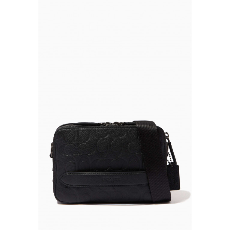 Coach - Charter Crossbody Bag in Signature Leather Black