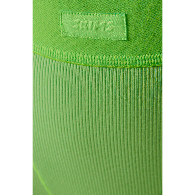 SKIMS - Rib Boxer Briefs in Cotton Green