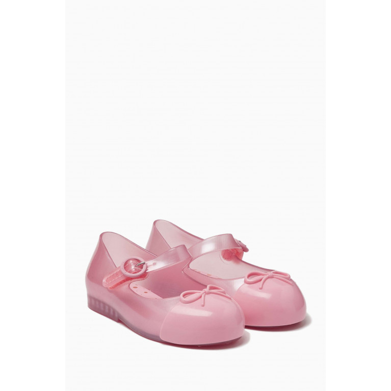 Mini Melissa - Sweet Love Cap Toe Ballet Flats Pink
