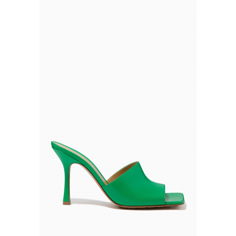 Bottega Veneta - Stretch Mule Sandals in Nappa Green