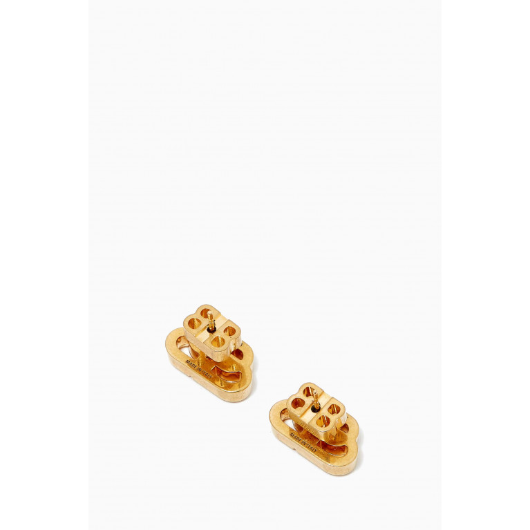 Balenciaga - BB XS Stud Earrings in Brass