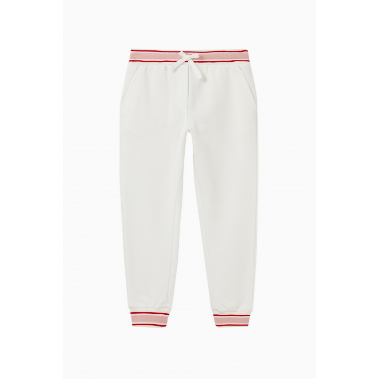 Dolce & Gabbana - Jersey Jogging Pants with Floral Patch