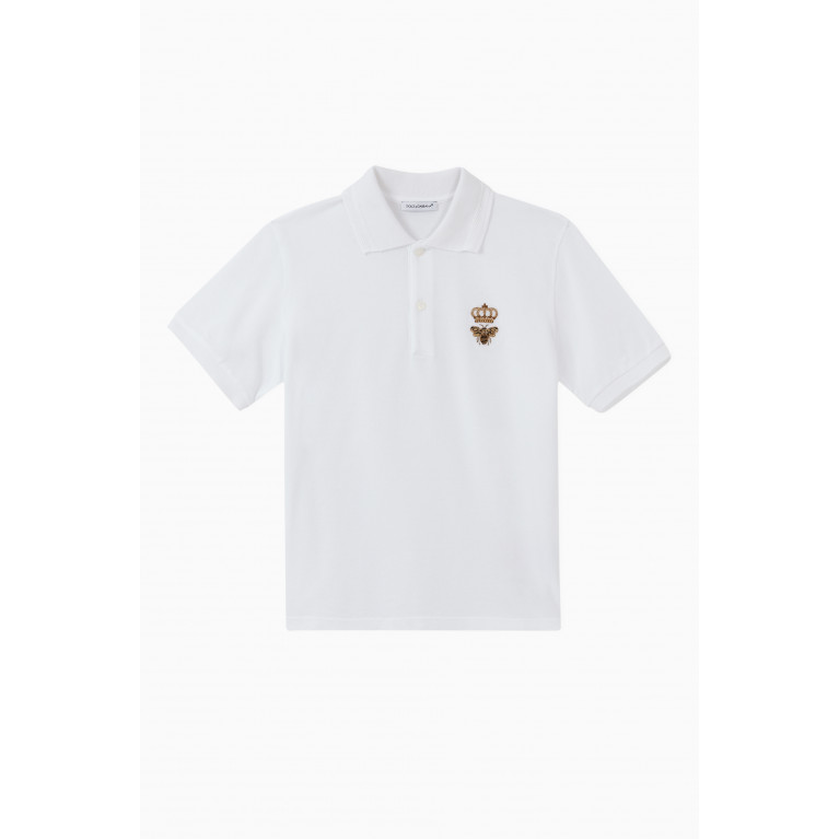 Dolce & Gabbana - Crown Bee Logo Polo T-Shirt