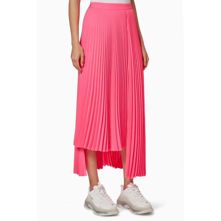 Balenciaga - Asymmetric Pleated Skirt in Light Technical Crêpe