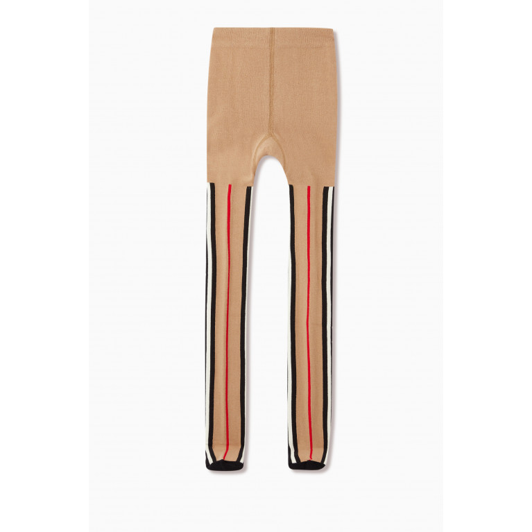 Burberry - Tights in Icon Stripe Cotton Blend Knit