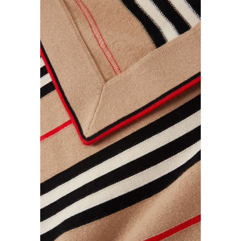 Burberry - Baby Blanket in Icon Stripe Cashmere Merino Wool