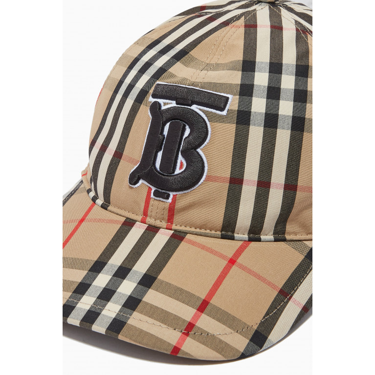 Burberry - Monogram Motif Baseball Cap in Vintage Check Cotton