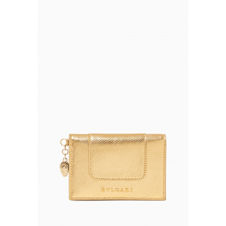 Bvlgari - Serpenti Forever Card Holder in Karung Leather