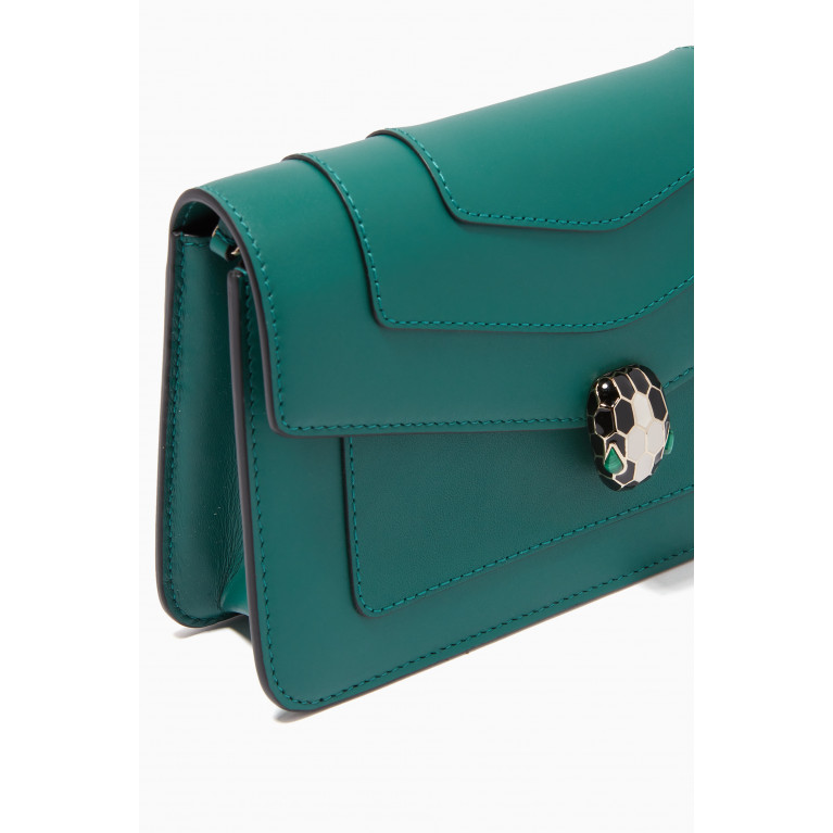 Bvlgari - Serpenti Forever Chain Wallet in Leather