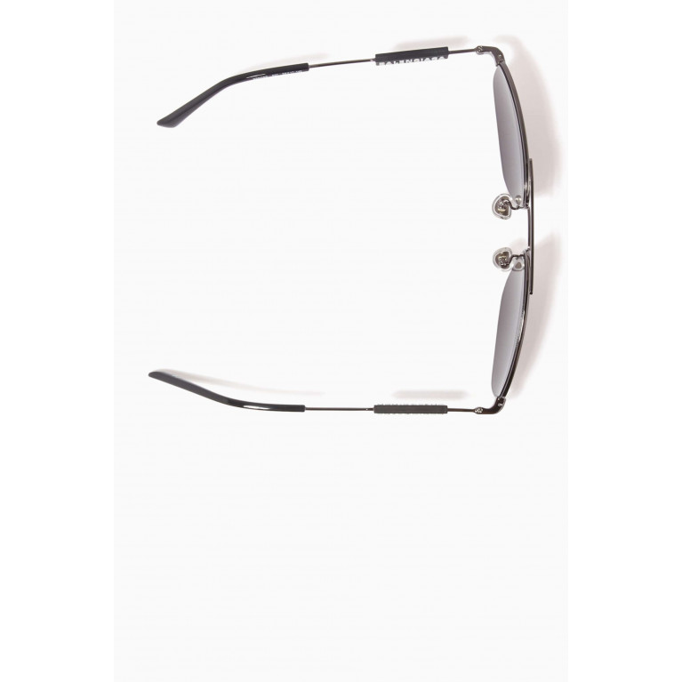 Balenciaga - Tag Pilot Sunglasses in Metal