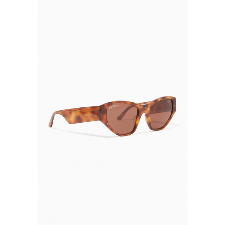 Balenciaga - Cut Cat-Eye Sunglasses in Acetate