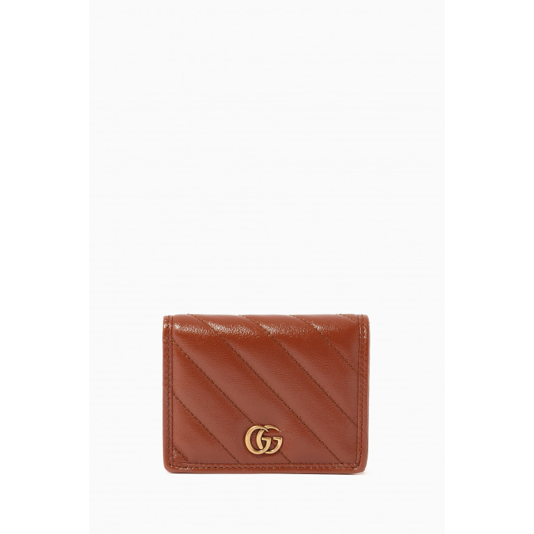 Gucci - GG Marmont Card Case in Matelassé Leather