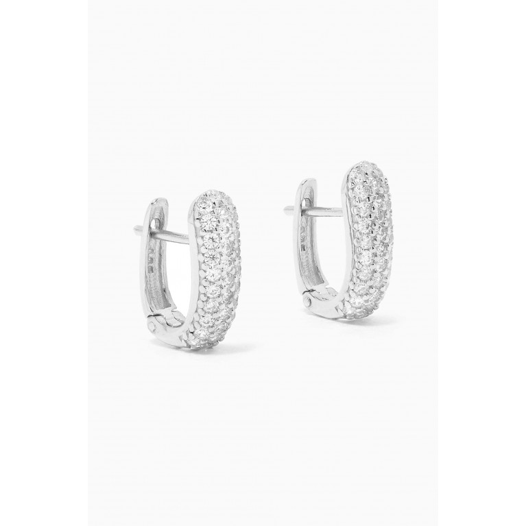 KHAILO SILVER - Stone J Model Earrings in Sterling Silver