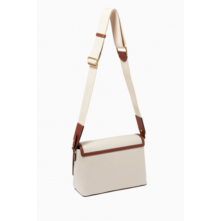 Burberry - Horseferry Note Crossbody Bag in Cotton Canvas