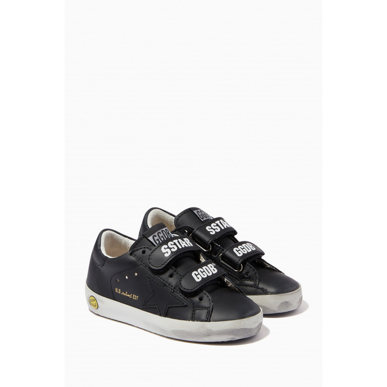 Golden Goose Deluxe Brand - Old School Sneakers with Leather Star in Leather