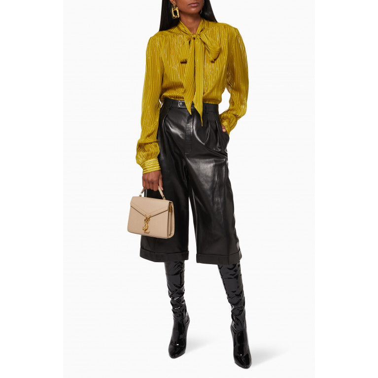 Saint Laurent - Mini Cassandra Top Handle Bag in Leather