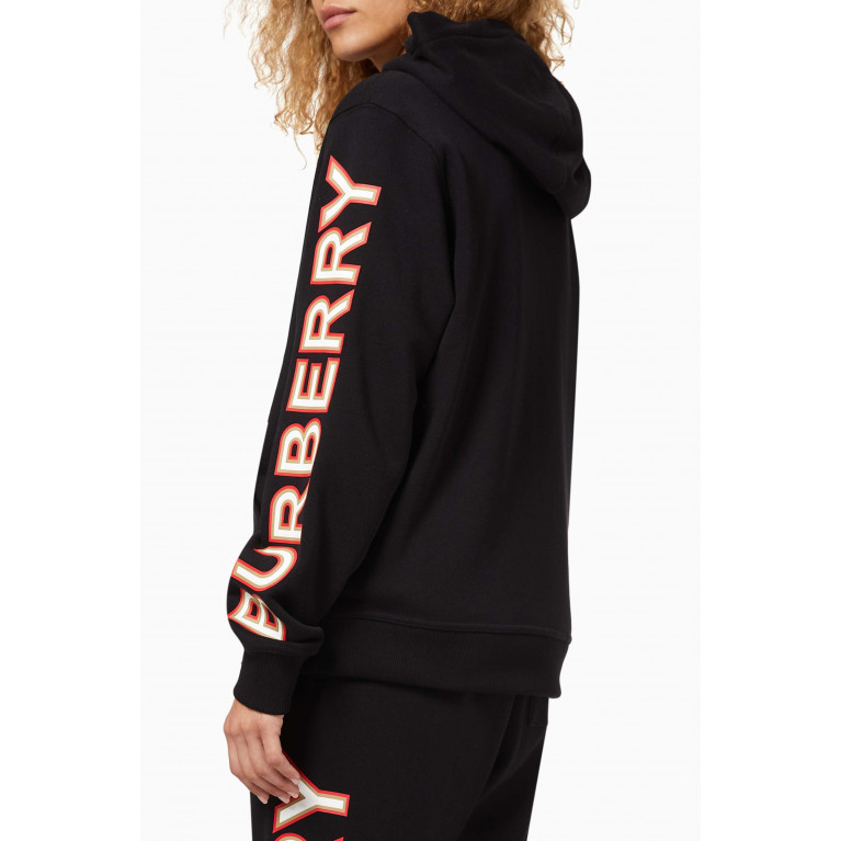 Burberry - Logo Cotton Oversized Hooded Top