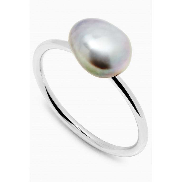 Robert Wan - Pearl Ring in 18kt White Gold