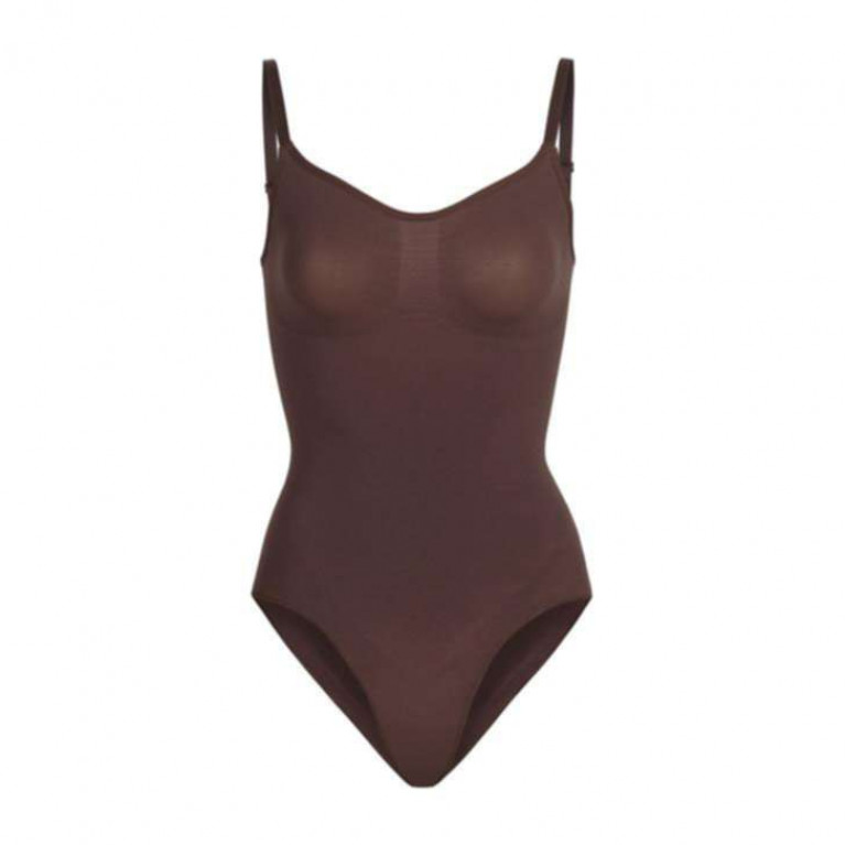 SKIMS - Seamless Sculpt Sculpting Bodysuit with Clasps COCOA