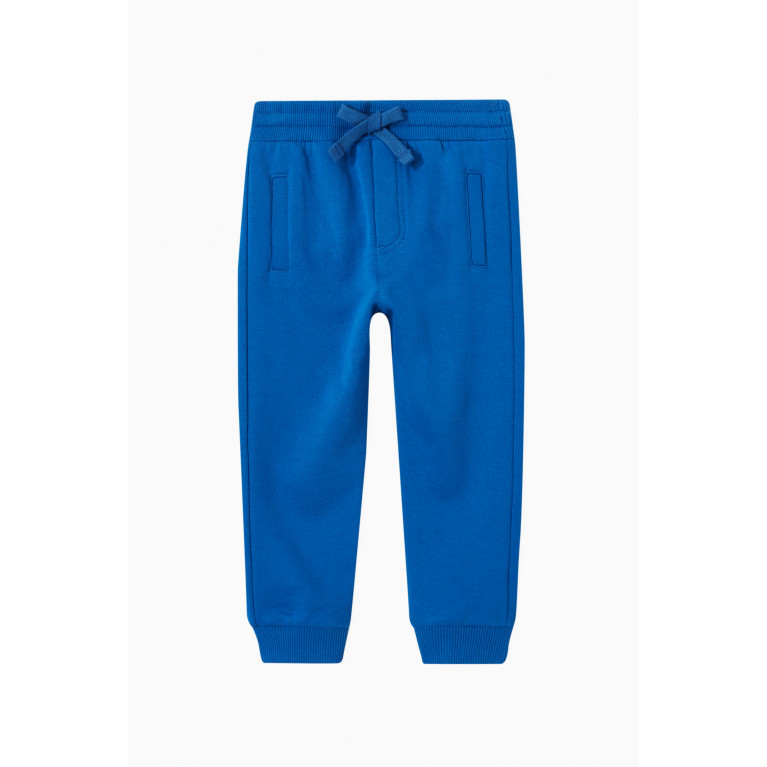 Dolce & Gabbana - Logo Badge Sweatpants in Jersey Blue