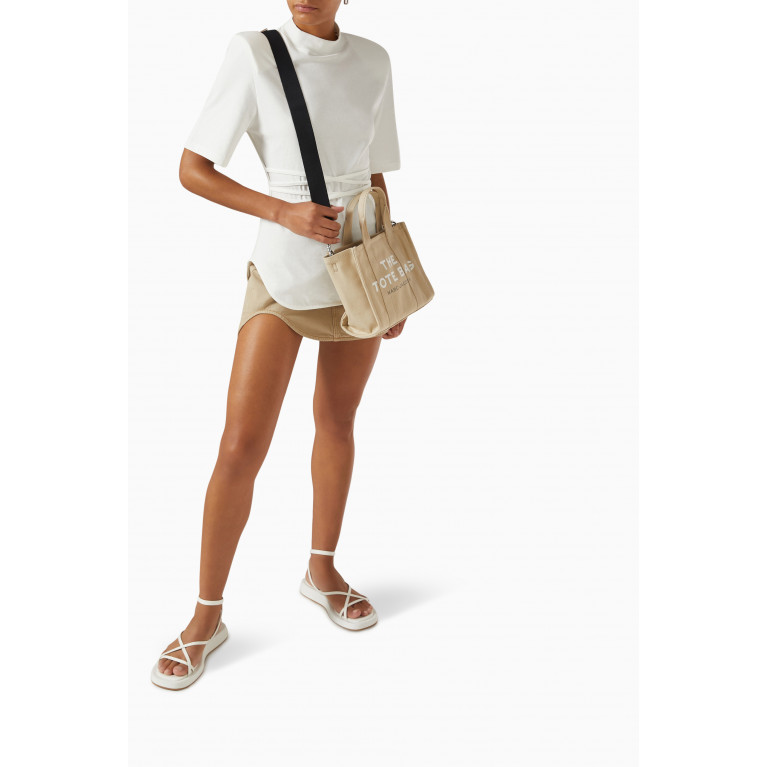 Marc Jacobs - Mini Traveler Tote Bag in Canvas Neutral