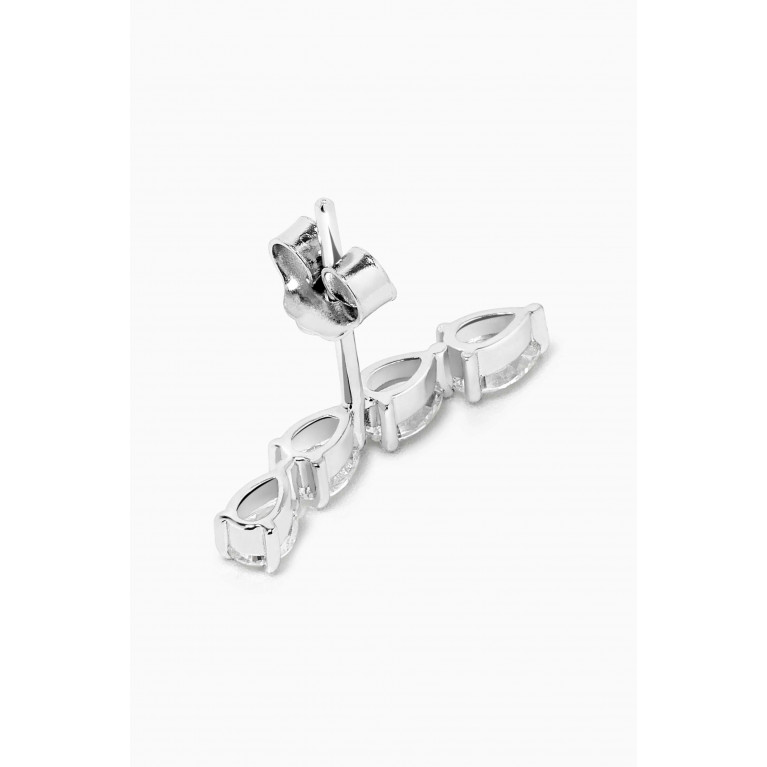 Aquae Jewels - Electric Stud Earrings in 18kt White Gold