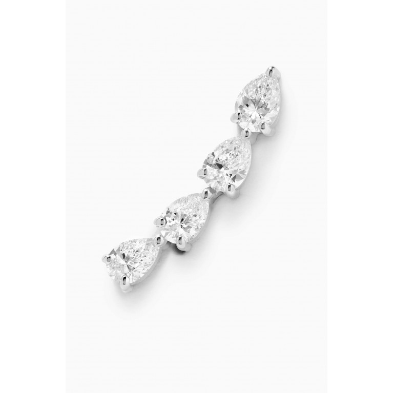 Aquae Jewels - Electric Stud Earrings in 18kt White Gold