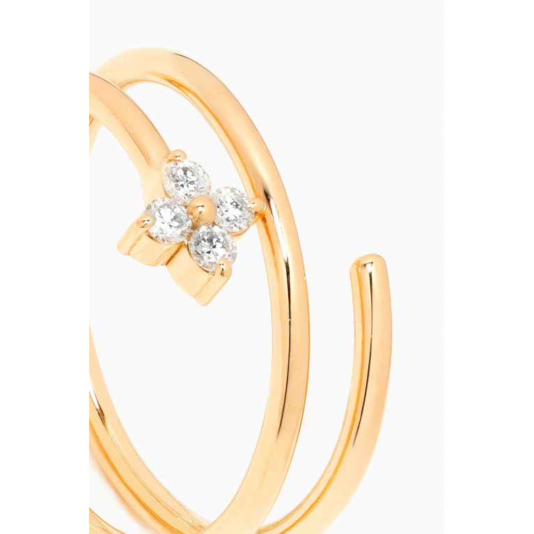 Aquae Jewels - Curly Fairy Ring in 18kt Yellow Gold