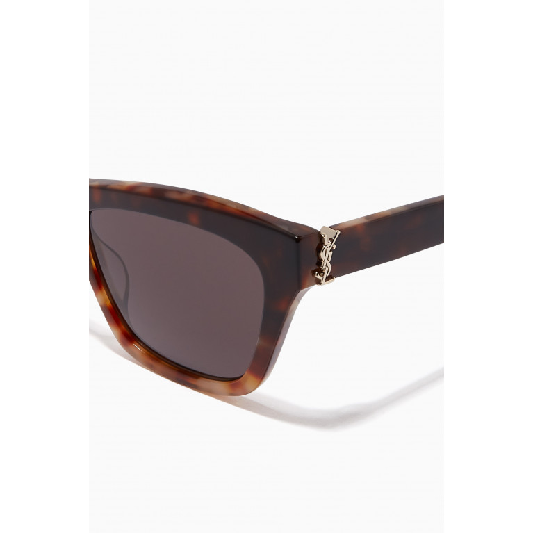 Saint Laurent - Monogram SL M79 Squared Cat-eye Sunglasses