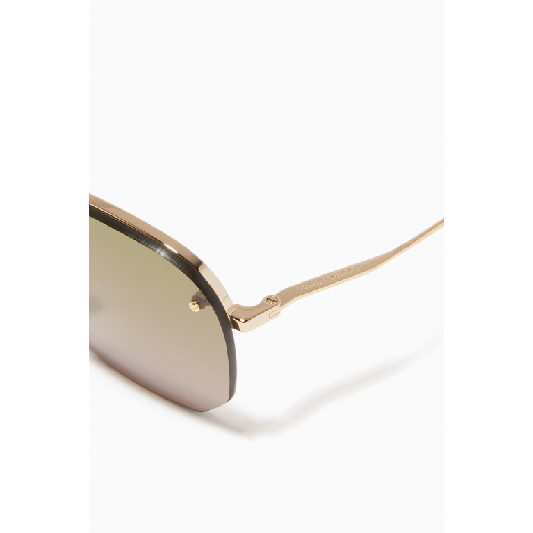 Saint Laurent - SL 422 Aviator Sunglasses