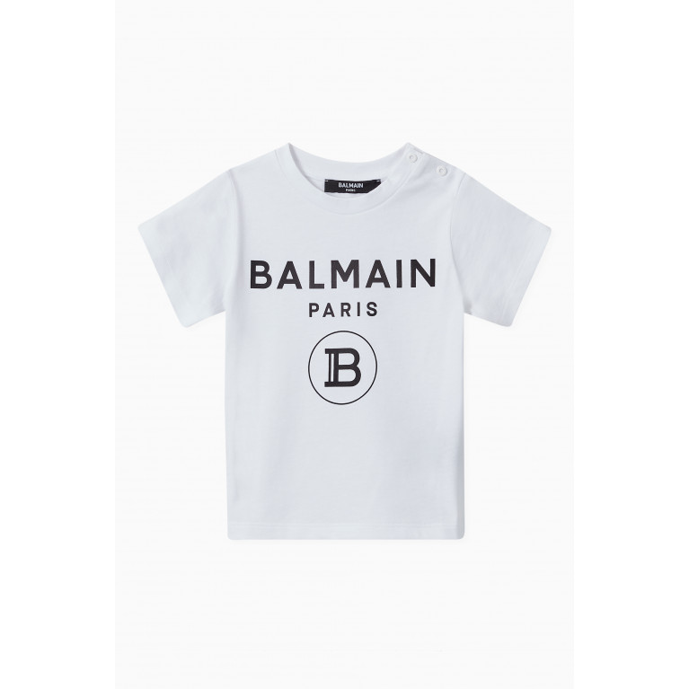 Balmain - Logo T-Shirt in Cotton Jersey