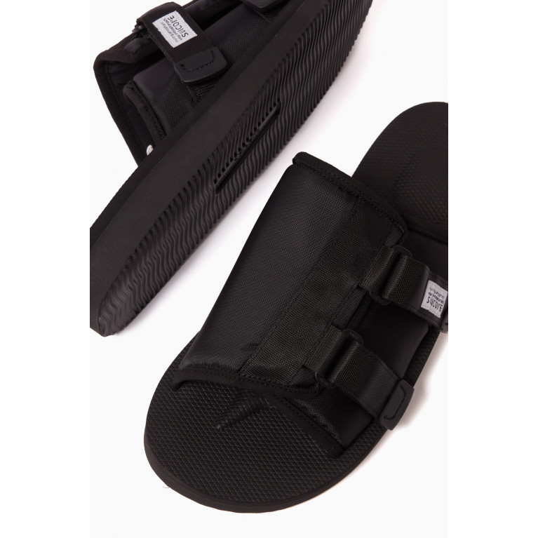 Suicoke - Kaw-Cab Sandals in Nylon Black