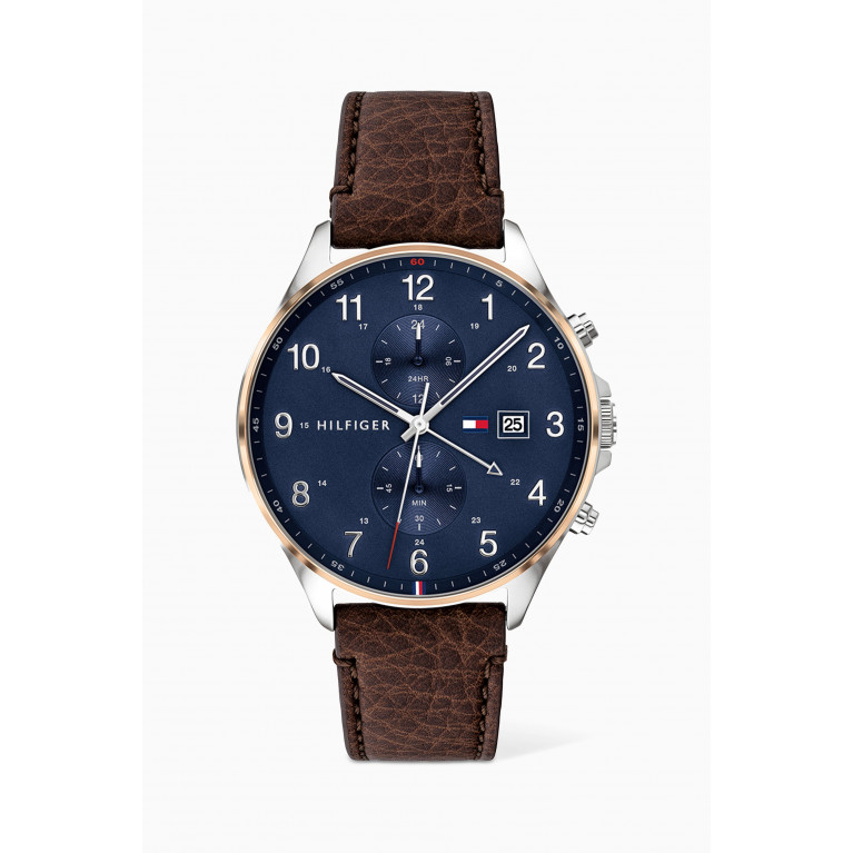 Tommy Hilfiger - West Quartz Watch with Leather Strap