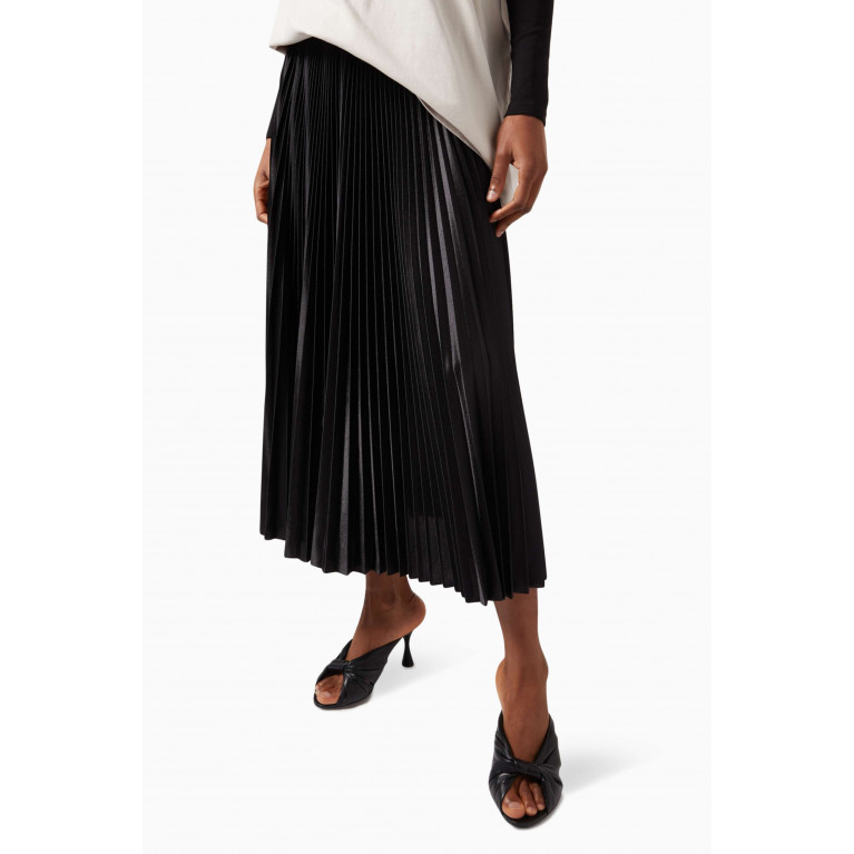 Balenciaga - Pleated Tracksuit Skirt in Shiny Sport Jersey