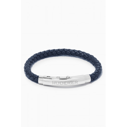 Roderer - Dino Bracelet in Woven Leather Blue