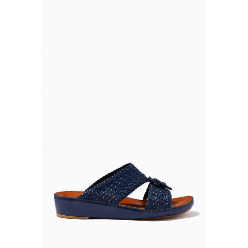 Private Collection - Cinghia Persiena Sandals in Softcalf Blue