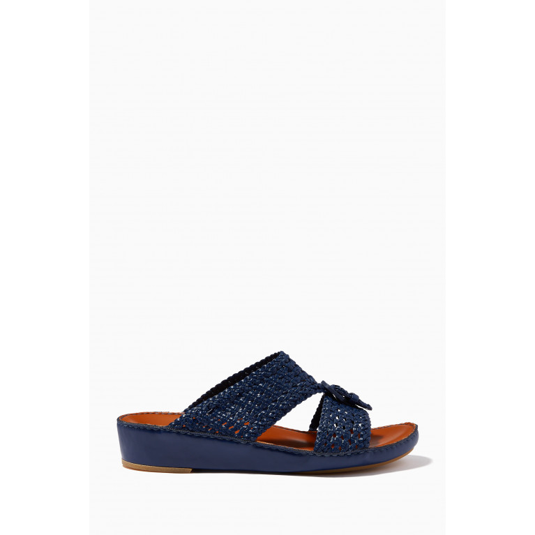 Private Collection - Cinghia Persiena Sandals in Softcalf Blue