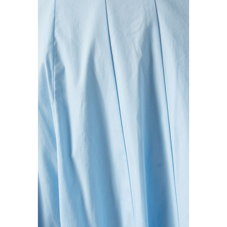 Staud - Wells Midi Dress in Cotton Blue