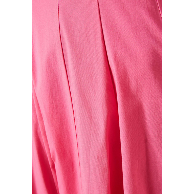 Staud - Wells Midi Dress in Cotton Poplin Pink