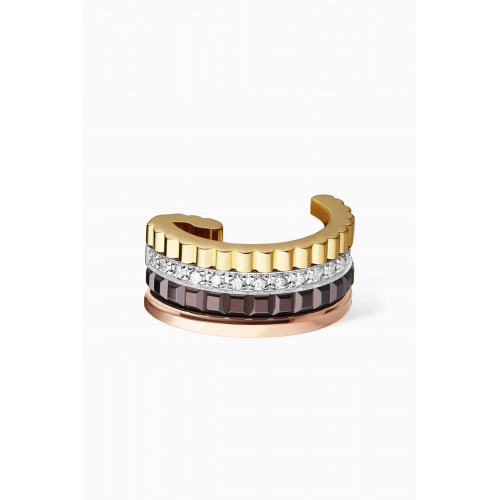 Boucheron - Quatre Classique Small Single Clip Earring with Diamonds in 18kt Gold