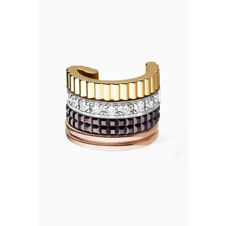 Boucheron - Quatre Classique Single Clip Earring with Diamonds in 18kt Gold