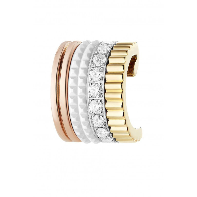 Boucheron - Quatre White Edition Single Clip Earring with Diamonds in 18kt Gold