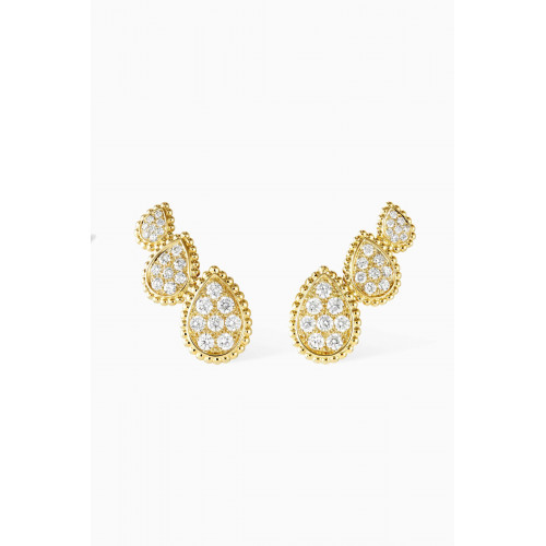 Boucheron - Serpent Bohème Diamond Stud Earrings in 18kt Yellow Gold, 3 Motifs