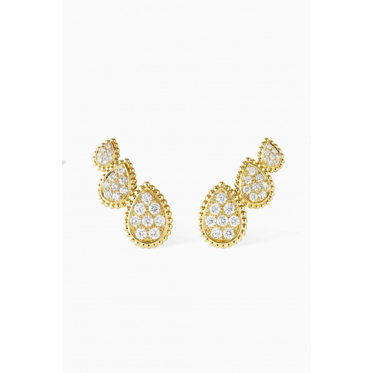 Boucheron - Serpent Bohème Diamond Stud Earrings in 18kt Yellow Gold, 3 Motifs