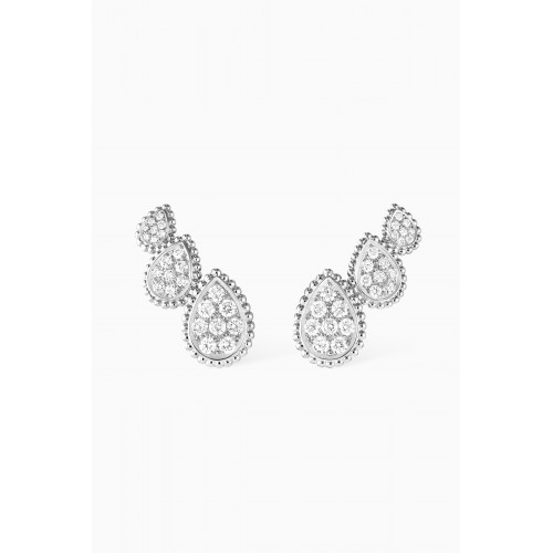Boucheron - Serpent Bohème Diamond Stud Earrings in 18kt White Gold, 3 Motifs