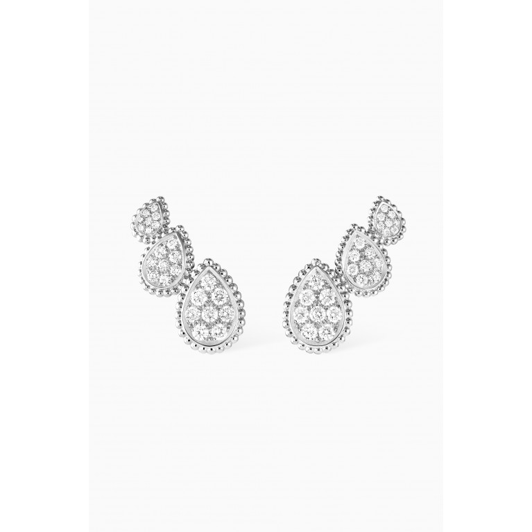 Boucheron - Serpent Bohème Diamond Stud Earrings in 18kt White Gold, 3 Motifs