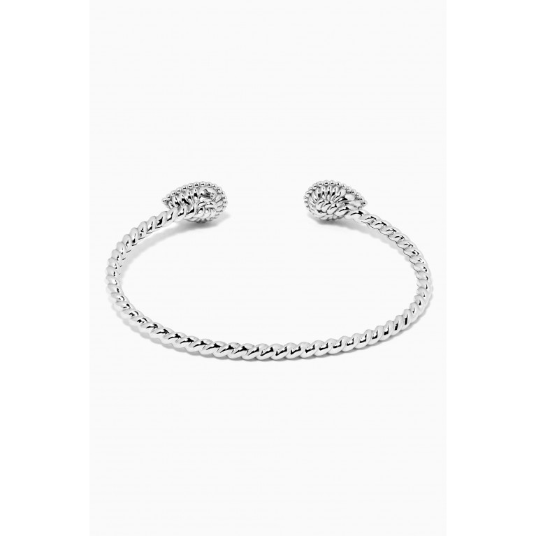 Boucheron - Serpent Bohème Aquaprase & Diamonds Bracelet in 18kt White Gold