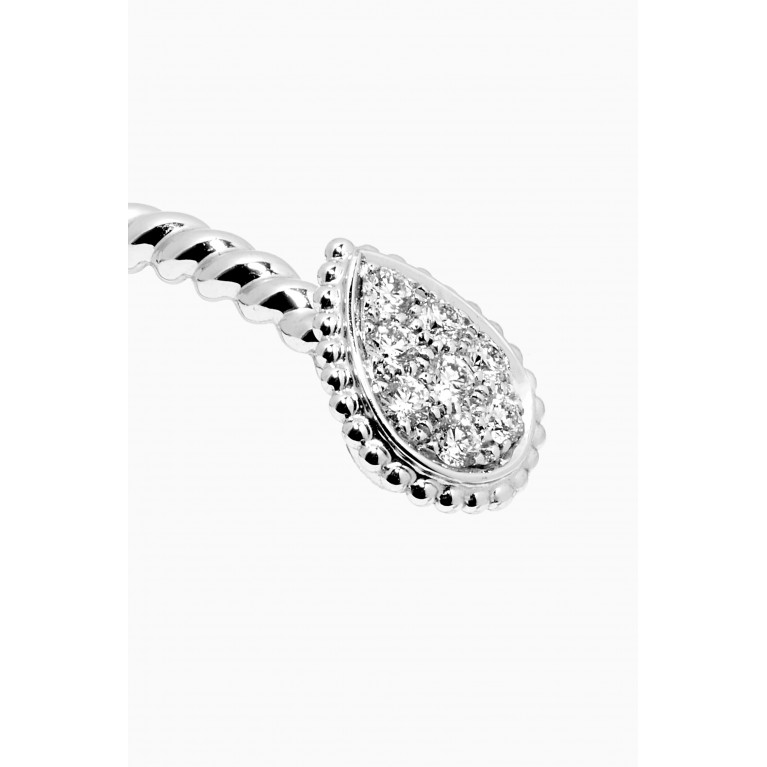 Boucheron - Serpent Bohème Aquaprase & Diamonds Bracelet in 18kt White Gold